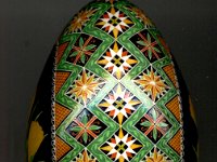 Yellow Crocus Ukrainian Easter Egg Pysanky By So Jeo : pysanky pysanka ukrainian easter egg batik art crocus yellow flower spring green ukraine sojeo